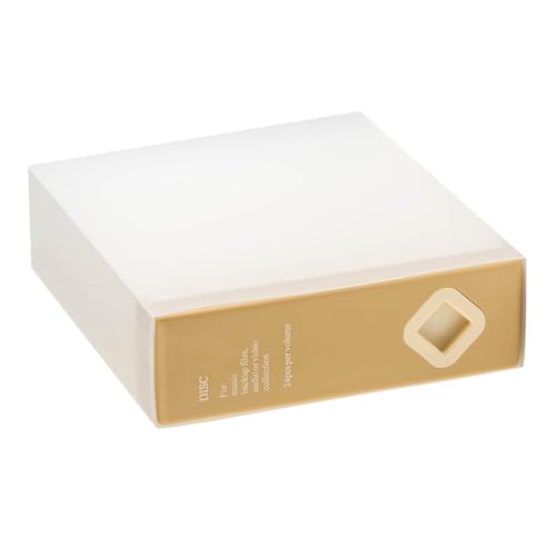 Sbshiouu 24 CDs Aufbewahrungskoffer CDs Speicherbox Für Effiziente Organisation Und Schutz Vor Kratzern Und Stäuben von Sbshiouu