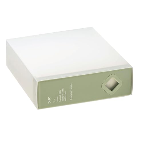 Sbshiouu 24 CDs Aufbewahrungskoffer CDs Speicherbox Für Effiziente Organisation Und Schutz Vor Kratzern Und Stäuben von Sbshiouu