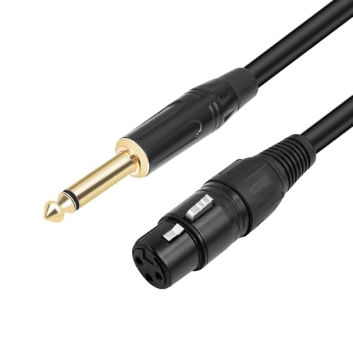 Sbshiouu 6 35 Mm 1/4 Bis 3 Pins 3 Pin Weibliches Hörkabel Mit PVC Haltbarkeit Für Mikrofone Und Lautsprecher von Sbshiouu