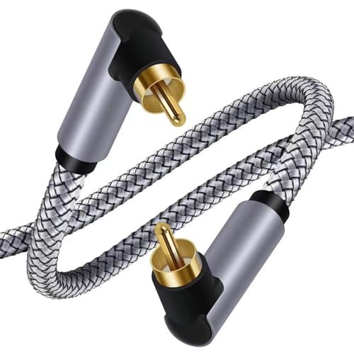Sbshiouu Nylon Geflochtenes Kabel 90 Grad Kabel Für Verstärker Systeme Digital Koaxialkabel von Sbshiouu