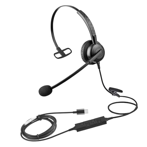 Sbshiouu Rauschunterdrückung USB Kopfhörer Einzelohrhörer Für PC Computer Laptop Corded USB Kopfhörer Sbshiouu Rauschunterdrückung USB Kopfhörer Einzelohrhörer Für PC Computer Laptop Corded USB Kopfhörer von Sbshiouu