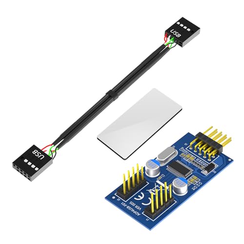 USB 9Pin Expansion Card Female 1 Bis 2 Weibliche Verlängerungskabeladapterschaltplatine Hubs Hubs Für Desktop Motherboards USB 9Pin Expansion Card Female 1 Bis 2 Weibliche Verlängerungskabeladapterschaltplatine Hubs Hubs Für Desktop Motherboards von Sbshiouu