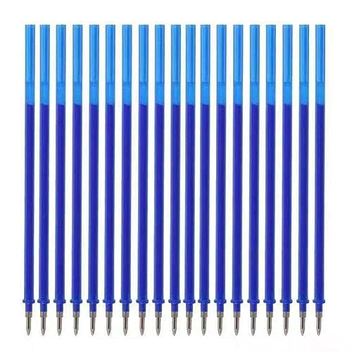 50 St?ck radierbare Kugelschreiberminen Gelschreibermine, 0,5 mm, blaue Stifte, Griff, Nachf?llpackung, schwarze Schreibtinte von Sbyzm