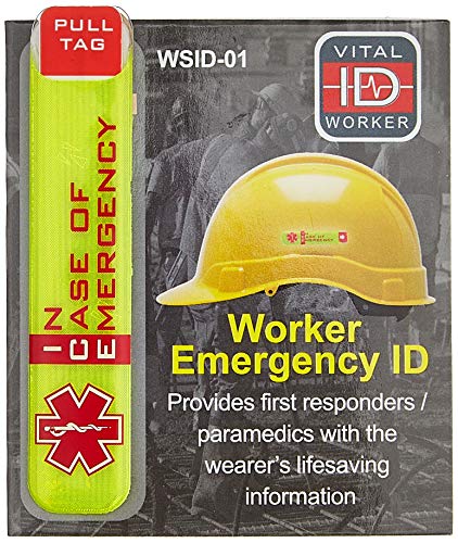 Scafftag WSID 01 Notfall-Namensschild für Arbeiter, PP, 1 Stück von Scafftag