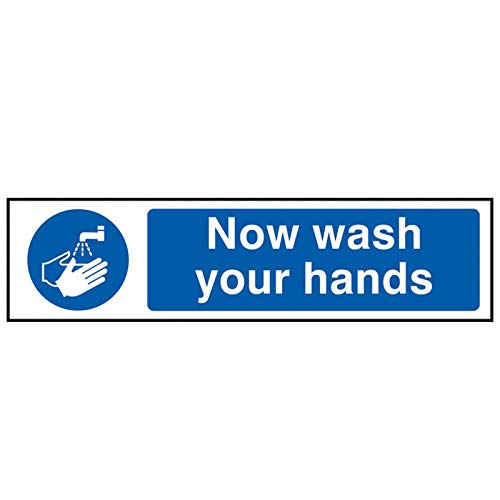 Scan 5014 PVC Waschen Sie jetzt Ihre Hände Schild von Scan