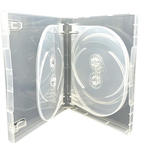 1 x Dragon Trading Schutzhülle für 7 CDs/DVDs/Blu-Rays, 22 mm, durchsichtig, für 7 Discs von Scanavo