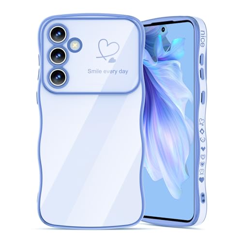 ScandiCasis Handyhülle für Samsung Galaxy S24, Wellen Herz Muster Hülle Silikon Schutzhülle Stoßfest Kameraschutz Protective Phone Case für Mädchen Frauen, Blau ScandiCasis Handyhülle für Samsung Galaxy S24, Wellen Herz Muster Hülle Silikon Schutzhülle Stoßfest Kameraschutz Protective Phone Case für Mädchen Frauen, Blau von ScandiCasis