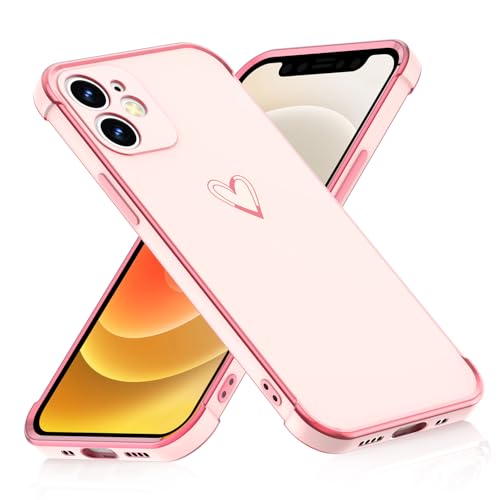 ScandiCasis Handyhülle für iPhone 12 Mini, Herz Muster Hülle Soft TPU Silikon Dünn Stoßfest Schutzhülle Protective Phone Case für Mädchen Frauen, Rosa ScandiCasis Handyhülle für iPhone 12 Mini, Herz Muster Hülle Soft TPU Silikon Dünn Stoßfest Schutzhülle Protective Phone Case für Mädchen Frauen, Rosa von ScandiCasis