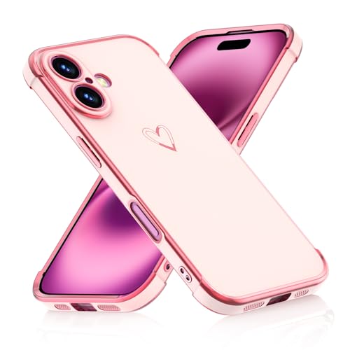ScandiCasis Handyhülle für iPhone 16 Plus, Herz Muster Hülle Soft TPU Silikon Dünn Stoßfest Schutzhülle Protective Phone Case für Mädchen Frauen, Rosa ScandiCasis Handyhülle für iPhone 16 Plus, Herz Muster Hülle Soft TPU Silikon Dünn Stoßfest Schutzhülle Protective Phone Case für Mädchen Frauen, Rosa von ScandiCasis