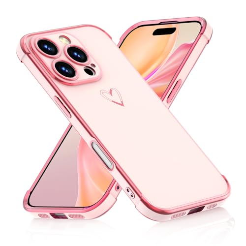 ScandiCasis Handyhülle für iPhone 16 Pro Max, Herz Muster Hülle Soft TPU Silikon Dünn Stoßfest Schutzhülle Protective Phone Case für Mädchen Frauen, Rosa ScandiCasis Handyhülle für iPhone 16 Pro Max, Herz Muster Hülle Soft TPU Silikon Dünn Stoßfest Schutzhülle Protective Phone Case für Mädchen Frauen, Rosa von ScandiCasis