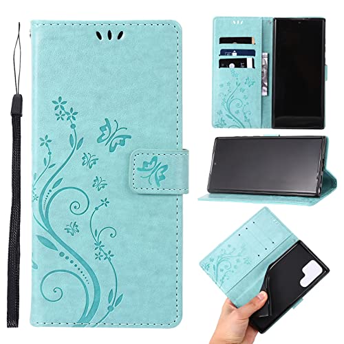 ScandiCasis für Samsung Galaxy S25 Ultra Klapphülle, Blumen Lederhülle mit Kartenfach Ständer Wallet Hülle, Magnet Klappbar Stoßfeste Handyhülle, Minzgrün ScandiCasis für Samsung Galaxy S25 Ultra Klapphülle, Blumen Lederhülle mit Kartenfach Ständer Wallet Hülle, Magnet Klappbar Stoßfeste Handyhülle, Minzgrün von ScandiCasis