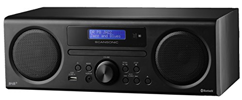 Scansonic DA 310 DAB+/FM/CD Radio Bluetooth schwarz von Scansonic