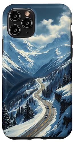 Winding Snowy Highway Grafik Hülle für iPhone 11 Pro Winding Snowy Highway Grafik Hülle für iPhone 11 Pro von Scenic Snowy Mountain