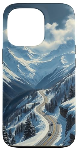 Winding Snowy Highway Grafik Hülle für iPhone 13 Pro Winding Snowy Highway Grafik Hülle für iPhone 13 Pro von Scenic Snowy Mountain