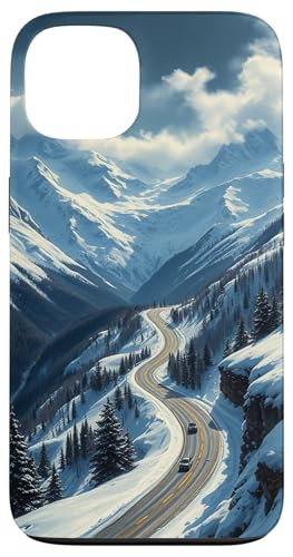 Winding Snowy Highway Grafik Hülle für iPhone 13 Winding Snowy Highway Grafik Hülle für iPhone 13 von Scenic Snowy Mountain