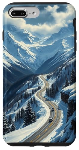 Winding Snowy Highway Grafik Hülle für iPhone 7 Plus/8 Plus Winding Snowy Highway Grafik Hülle für iPhone 7 Plus/8 Plus von Scenic Snowy Mountain