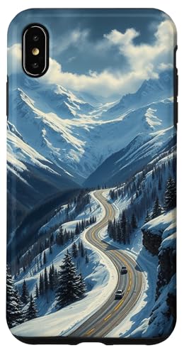 Winding Snowy Highway Grafik Hülle für iPhone XS Max Winding Snowy Highway Grafik Hülle für iPhone XS Max von Scenic Snowy Mountain