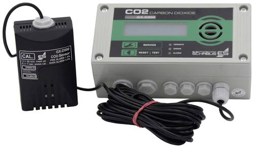 Schabus GX-D500 Kohlendioxid-Melder mit externem Sensor netzbetrieben detektiert Kohlendioxid von Schabus