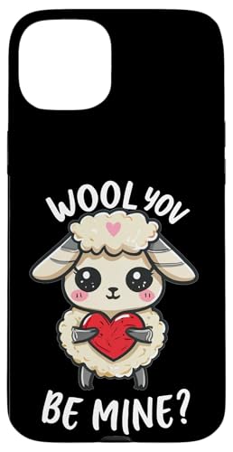 Wool you be mine süßes Schaf, Schäfchen, willst du, weiss Hülle für iPhone 15 Plus von Schäfer Schafe Herden Ziegen Hirte Motive Weide