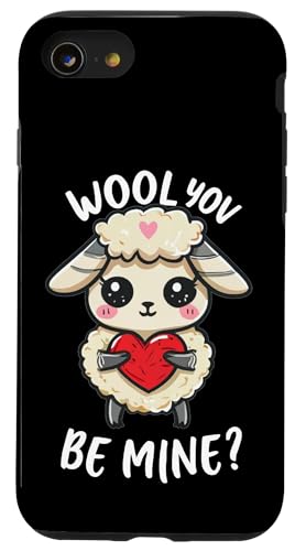 Wool you be mine süßes Schaf, Schäfchen, willst du, weiss Hülle für iPhone SE (2020) / 7 / 8 von Schäfer Schafe Herden Ziegen Hirte Motive Weide