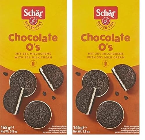 Schär Chocolate O's Kakaokekse, 165 g (Packung mit 2) von Schär
