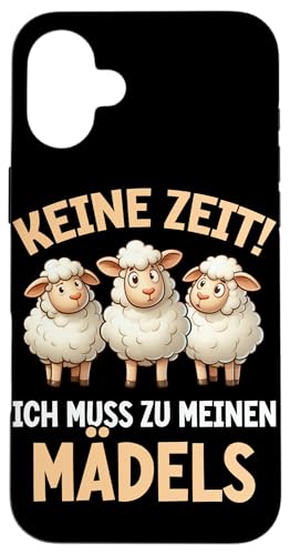 Keine Zeit Ich Muss Zu Meinen Mädels Schaftierliebhaber Hülle für iPhone 16 Plus Keine Zeit Ich Muss Zu Meinen Mädels Schaftierliebhaber Hülle für iPhone 16 Plus von Schaffan Schafkunst Schaftierbesitzer Schaftier
