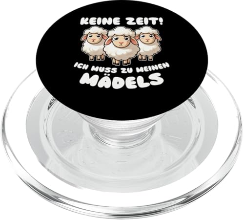 Keine Zeit Ich Muss Zu Meinen Mädels Schaftierliebhaber PopSockets PopGrip für MagSafe Keine Zeit Ich Muss Zu Meinen Mädels Schaftierliebhaber PopSockets PopGrip für MagSafe von Schaffan Schafkunst Schaftierbesitzer Schaftier