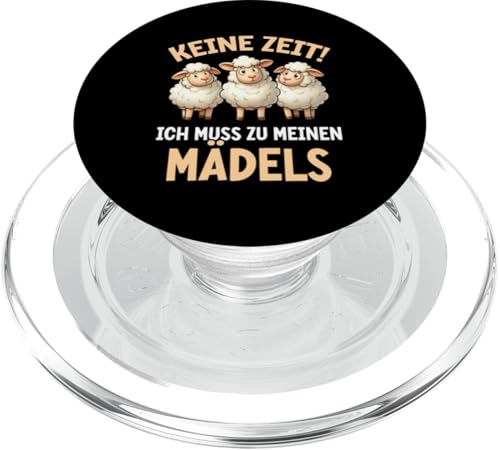 Keine Zeit Ich Muss Zu Meinen Mädels Schaftierliebhaber PopSockets PopGrip für MagSafe Keine Zeit Ich Muss Zu Meinen Mädels Schaftierliebhaber PopSockets PopGrip für MagSafe von Schaffan Schafkunst Schaftierbesitzer Schaftier