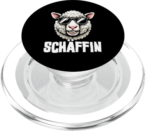Schäffin Schaftierliebhaber Landwirt Bauer Schaf Enthusiast PopSockets PopGrip für MagSafe von Schaffan Schafkunst Schaftierbesitzer Schaftier