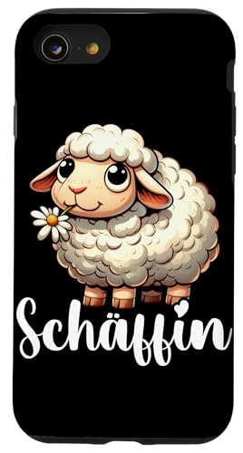 Schäffin Schaftierliebhaber Schaf Enthusiast Landwirt Bauer Hülle für iPhone SE (2020) / 7 / 8 von Schaffan Schafkunst Schaftierbesitzer Schaftier