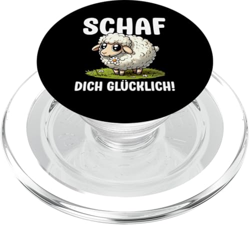 Schaf Dich Glücklich Schaftierliebhaber Bauer Schafkunst PopSockets PopGrip für MagSafe von Schaffan Schafkunst Schaftierbesitzer Schaftier