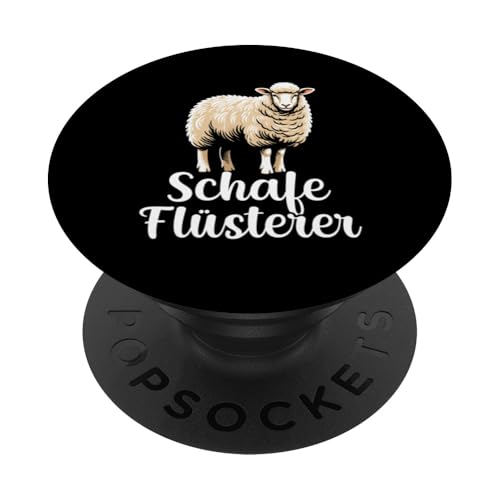 Schafe Flüsterer Lustiges Landwirt Schaftierliebhaber Schaf PopSockets Klebender PopGrip von Schaffan Schafkunst Schaftierbesitzer Schaftier