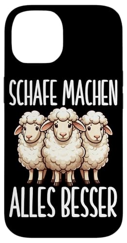 Schafe Machen Alles Besser Schaftierliebhaber Landwirt Hülle für iPhone 14 von Schaffan Schafkunst Schaftierbesitzer Schaftier