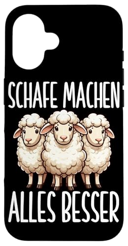 Schafe Machen Alles Besser Schaftierliebhaber Landwirt Hülle für iPhone 16 Schafe Machen Alles Besser Schaftierliebhaber Landwirt Hülle für iPhone 16 von Schaffan Schafkunst Schaftierbesitzer Schaftier