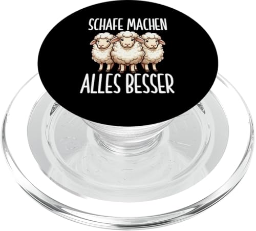 Schafe Machen Alles Besser Schaftierliebhaber Landwirt PopSockets PopGrip für MagSafe Schafe Machen Alles Besser Schaftierliebhaber Landwirt PopSockets PopGrip für MagSafe von Schaffan Schafkunst Schaftierbesitzer Schaftier