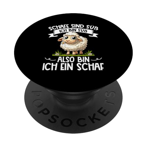 Schafe Sind Süß Ich Bin Süß Also Bin Ich Ein Schaf Schaftier PopSockets Klebender PopGrip Schafe Sind Süß Ich Bin Süß Also Bin Ich Ein Schaf Schaftier PopSockets Klebender PopGrip von Schaffan Schafkunst Schaftierbesitzer Schaftier