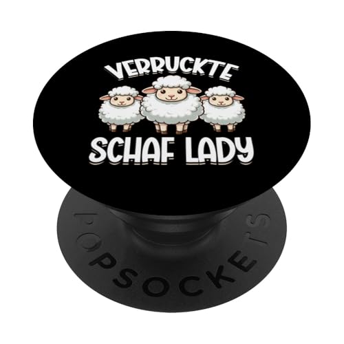Verruckte Schaf Lady Landwirte Bauer Schafe Schafbesitzer PopSockets Klebender PopGrip Verruckte Schaf Lady Landwirte Bauer Schafe Schafbesitzer PopSockets Klebender PopGrip von Schaffan Schafkunst Schaftierbesitzer Schaftier