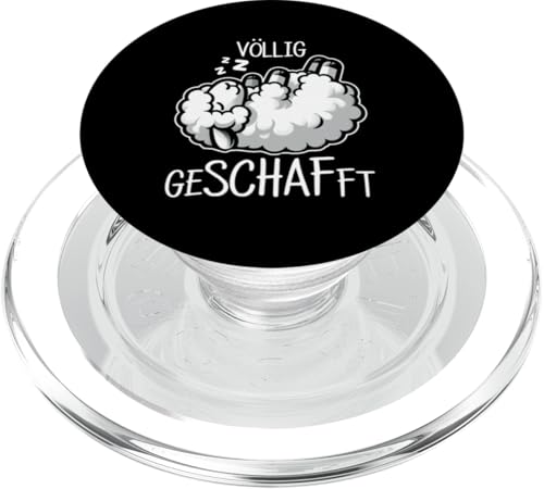 Völlig Geschafft Schaftierliebhaber Landwirt Bauer Schaf PopSockets PopGrip für MagSafe von Schaffan Schafkunst Schaftierbesitzer Schaftier