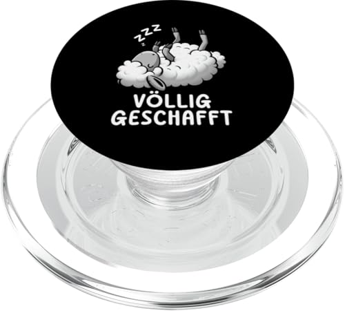 Völlig Geschafft Schaftierliebhaber Landwirt Bauer Schaf PopSockets PopGrip für MagSafe von Schaffan Schafkunst Schaftierbesitzer Schaftier