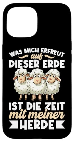 Was Mich Erfreut Auf Dieser Erde Ist Die Zeit Meiner Herde Hülle für iPhone 15 Was Mich Erfreut Auf Dieser Erde Ist Die Zeit Meiner Herde Hülle für iPhone 15 von Schaffan Schafkunst Schaftierbesitzer Schaftier