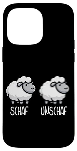 Schaf Unschaf Schaftierliebhaber Schafbesitzer Wortspiel Hülle für iPhone 14 Pro Max von Schaftierbesitzer Süße Schaf Lustige Schafkunst