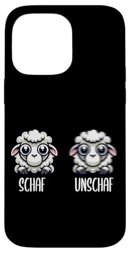 Schaf Unschaf Schaftierliebhaber Schafbesitzer Wortspiel Hülle für iPhone 14 Pro Max von Schaftierbesitzer Süße Schaf Lustige Schafkunst