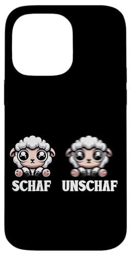 Schaf Unschaf Schaftierliebhaber Schafbesitzer Wortspiel Hülle für iPhone 14 Pro Max von Schaftierbesitzer Süße Schaf Lustige Schafkunst