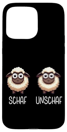 Schaf Unschaf Schaftierliebhaber Schafbesitzer Wortspiel Hülle für iPhone 15 Pro Max von Schaftierbesitzer Süße Schaf Lustige Schafkunst