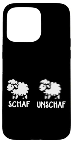 Schaf Unschaf Schaftierliebhaber Schafbesitzer Wortspiel Hülle für iPhone 15 Pro Max von Schaftierbesitzer Süße Schaf Lustige Schafkunst