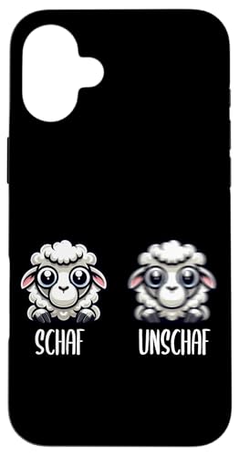 Schaf Unschaf Schaftierliebhaber Schafbesitzer Wortspiel Hülle für iPhone 16 Plus von Schaftierbesitzer Süße Schaf Lustige Schafkunst