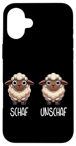 Schaf Unschaf Schaftierliebhaber Schafbesitzer Wortspiel Hülle für iPhone 16 Plus Schaf Unschaf Schaftierliebhaber Schafbesitzer Wortspiel Hülle für iPhone 16 Plus von Schaftierbesitzer Süße Schaf Lustige Schafkunst