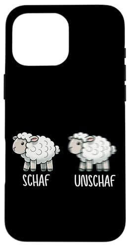 Schaf Unschaf Schaftierliebhaber Schafbesitzer Wortspiel Hülle für iPhone 16 Pro Max Schaf Unschaf Schaftierliebhaber Schafbesitzer Wortspiel Hülle für iPhone 16 Pro Max von Schaftierbesitzer Süße Schaf Lustige Schafkunst
