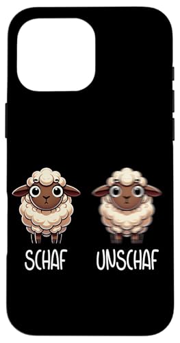 Schaf Unschaf Schaftierliebhaber Schafbesitzer Wortspiel Hülle für iPhone 16 Pro Max von Schaftierbesitzer Süße Schaf Lustige Schafkunst