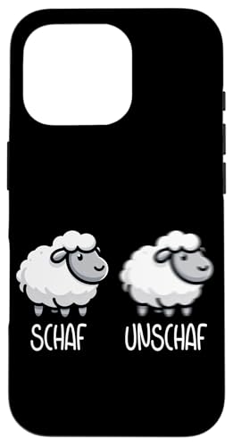Schaf Unschaf Schaftierliebhaber Schafbesitzer Wortspiel Hülle für iPhone 16 Pro von Schaftierbesitzer Süße Schaf Lustige Schafkunst